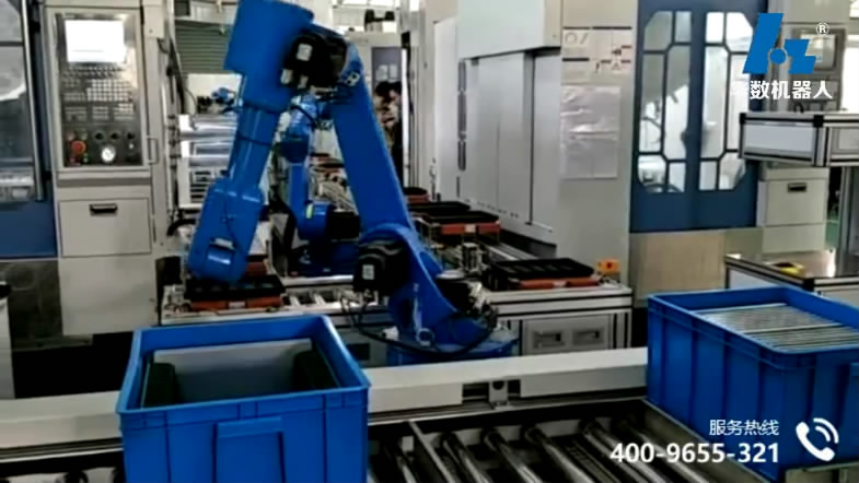 3C智能工厂机床行业：3C智能生产线（JR612机床机器人）
